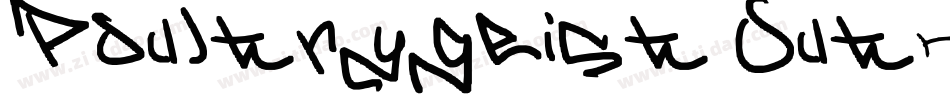 Poultrygeist Out字体转换